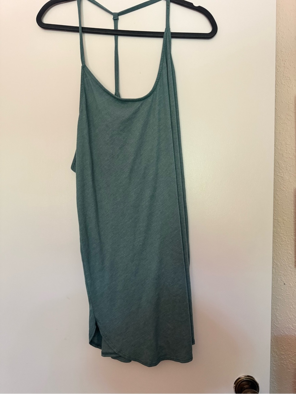 Lulu's Teal Green Strappy Camisole Dress
